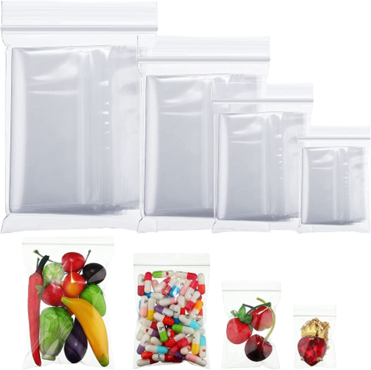 2 Mil Clear Reclosable Zip Bags – Multipurpose Storage & Craft Bags